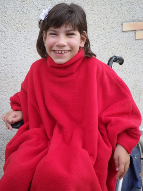 Cape polaire vêtement pour fauteuil roulant Enfant/Adulte