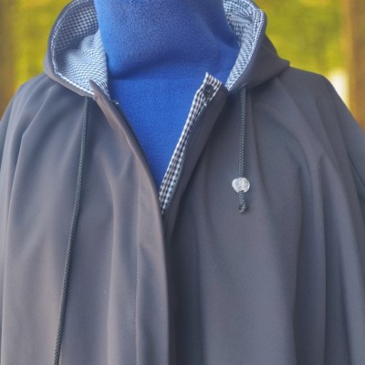 DUO cape imperméable zippée, capuche intégrée + polaire T'CAP colore le handicap