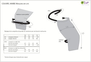 Couvre jambes imperméable doublé polaire